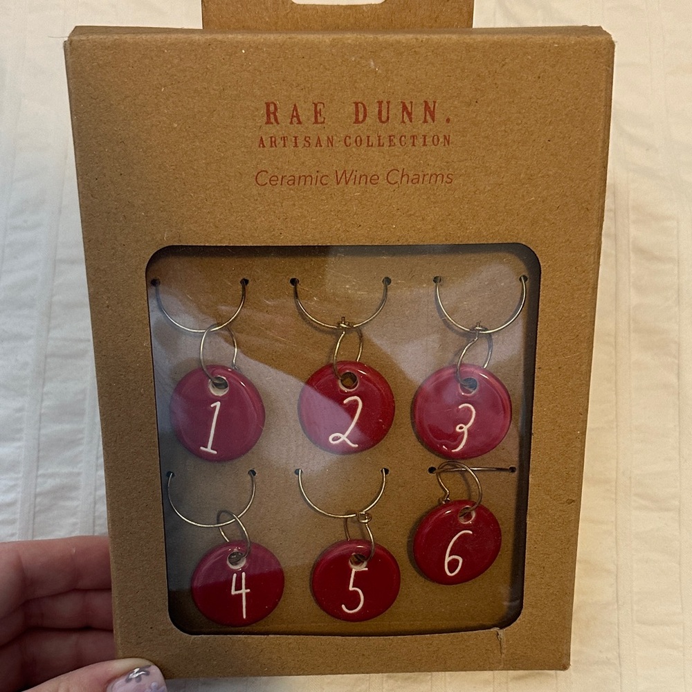 Rae Dunn Artisan Collection Red Wine Charms